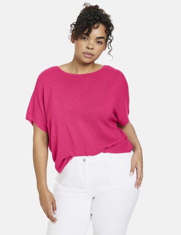 Pull-over SAMOON en rose : devant