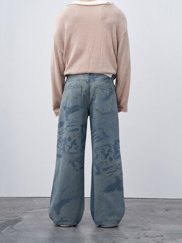 VAMOS CLO Loose fit Trousers 'Deer Park' in Blue