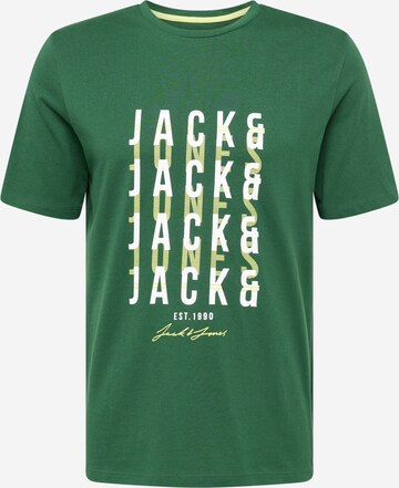 JACK & JONES T-Shirt 'JJDELVIN' in Grün: predná strana