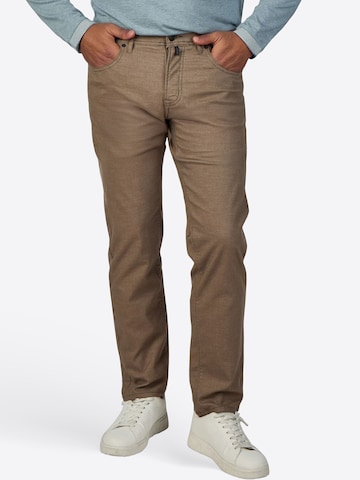 PIERRE CARDIN Regular Jeans 'Laval' in Beige: front