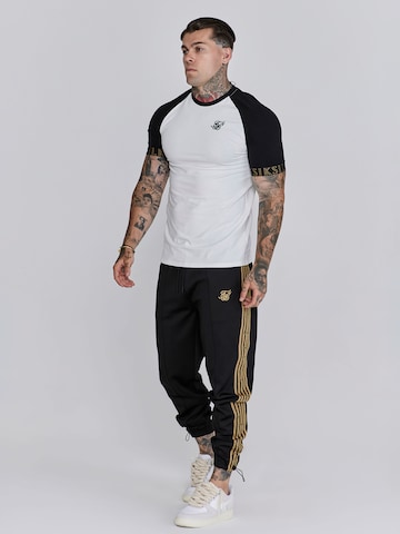 SikSilk Regular Sports trousers in Black