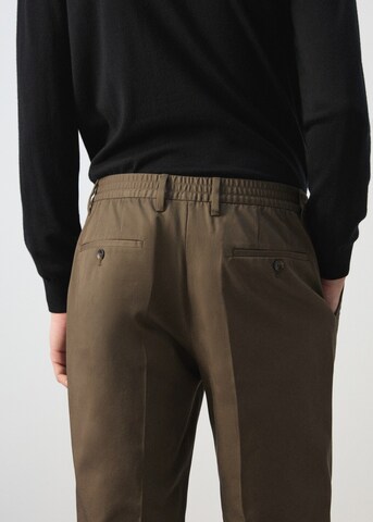 MANGO MAN Regular Pants 'Roberto2' in Brown