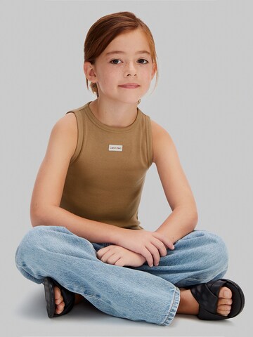 Regular Haut Calvin Klein Jeans en marron