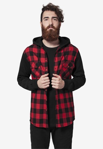 Urban Classics - Regular Fit Camisa em vermelho: frente