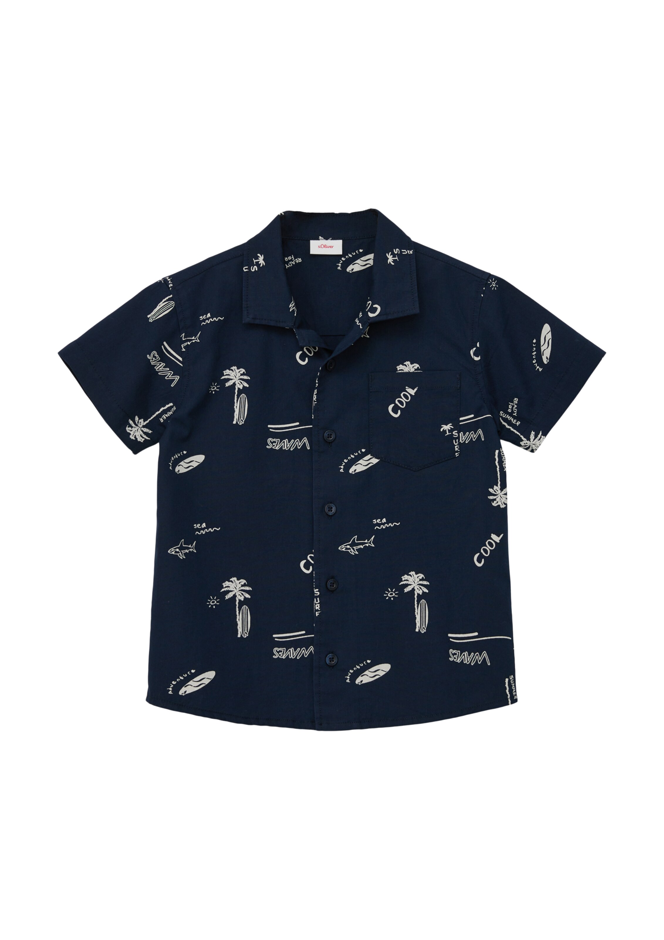 Fit confort Chemise s.Oliver en bleu : devant