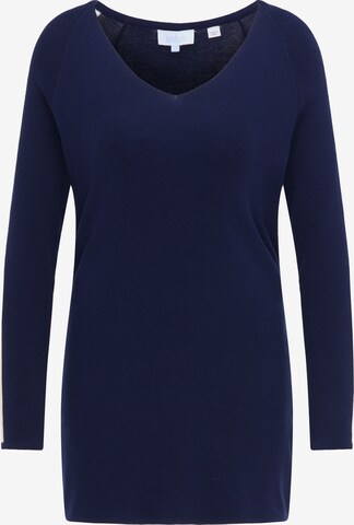 Pull-over usha BLUE LABEL en bleu : devant