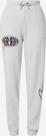 VIERVIER Hose 'Salome' in graumeliert / rot / schwarz, Produktansicht