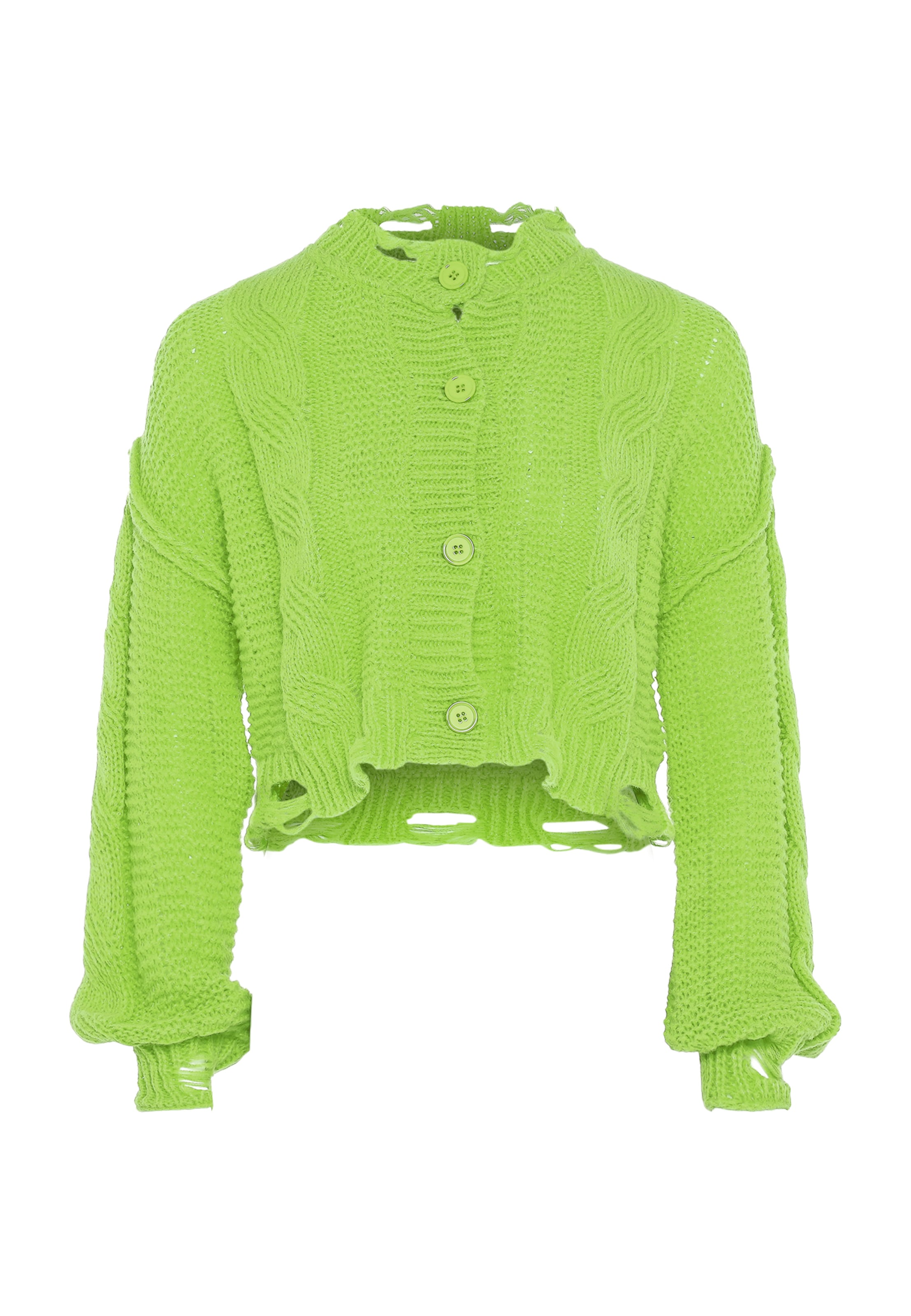Gaya Kardigan – zelená: přední strana
