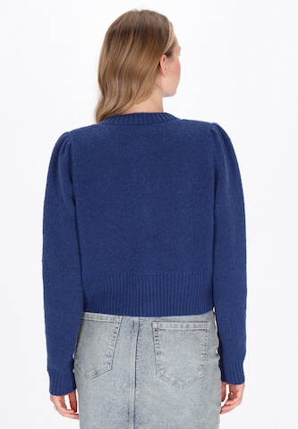 MYMO Gebreid vest in Blauw