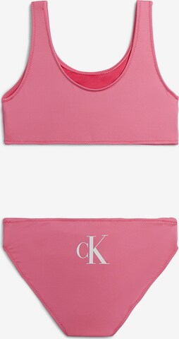 Calvin Klein Swimwear Bralette Bikini in Pink
