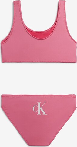 Calvin Klein Swimwear Bustier Bikini in Pink