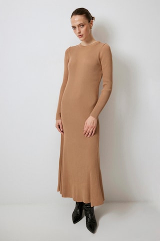 Touche Prive Gebreide jurk in Beige