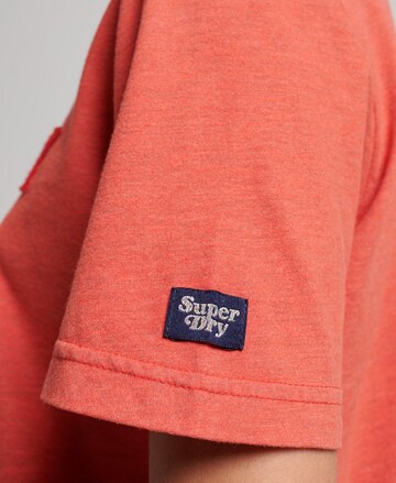 Superdry T-Shirt 'Vintage Stack' in Pink