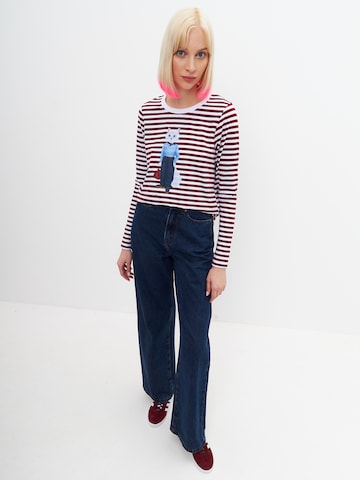 T-shirt 'Mariner Cat' Cat e Lolette en rouge