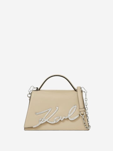 Karl Lagerfeld Handbag 'Karl Lagerfeld Sac Bandoulière Villa La Vigie Beige' in Beige: front