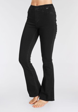 BUFFALO Flared Jeggings in Black: front