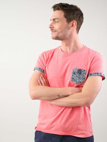 T-Shirt 'Shamar' Deeluxe en rose