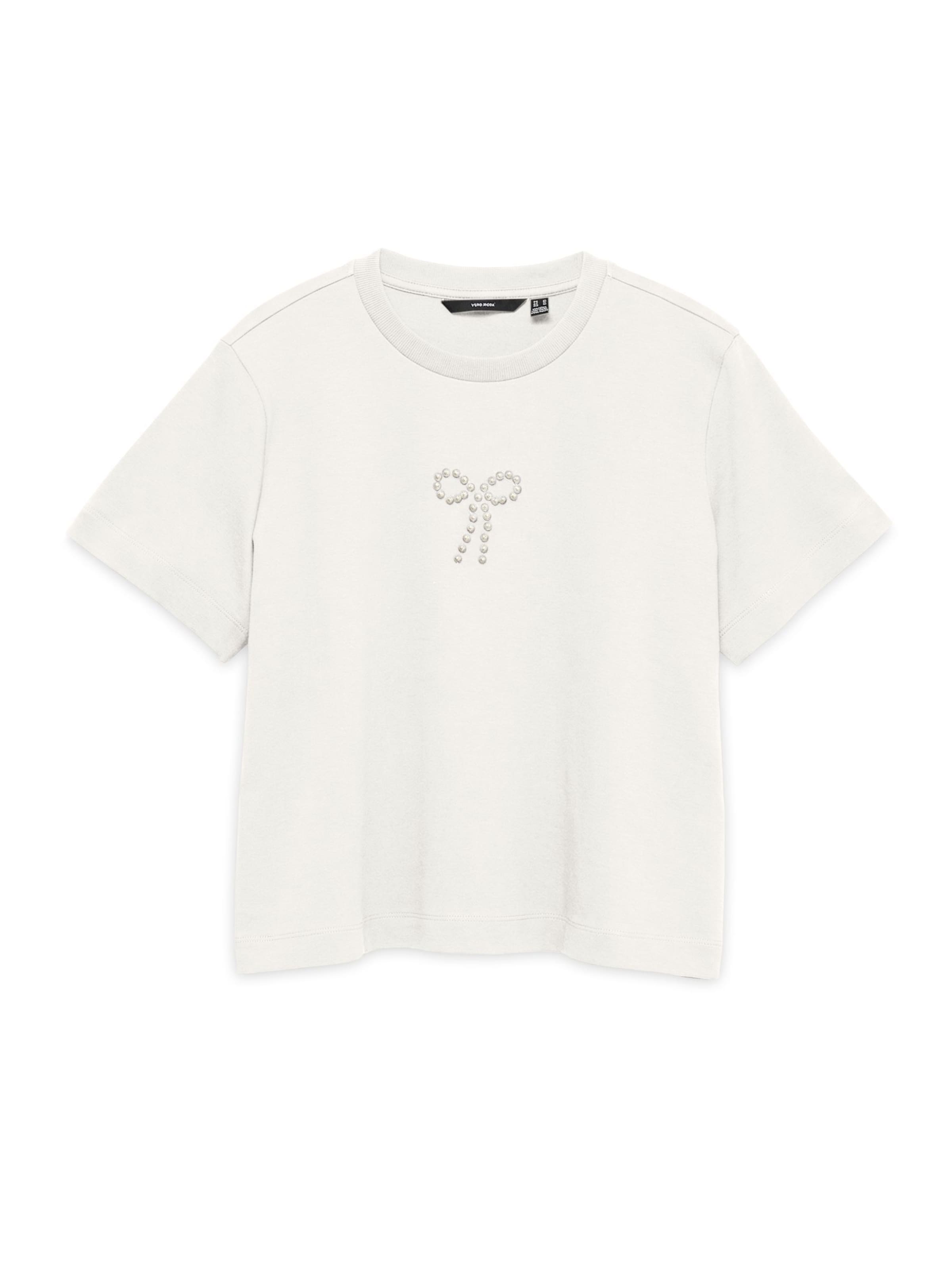 T-shirt 'SARA' VERO MODA en blanc : devant