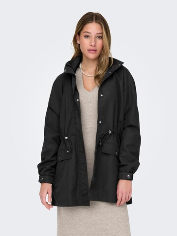 Parka mi-saison 'NEW HAZEL' JDY en noir : devant