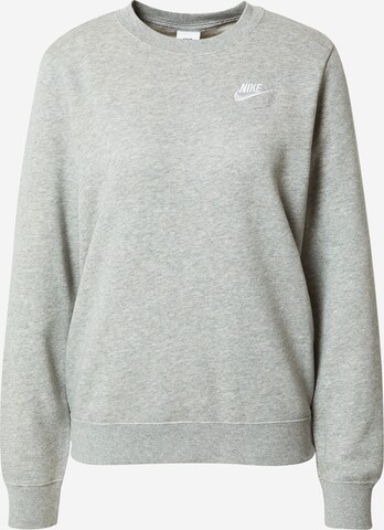 Bluză de molton de la Nike Sportswear pe gri: față