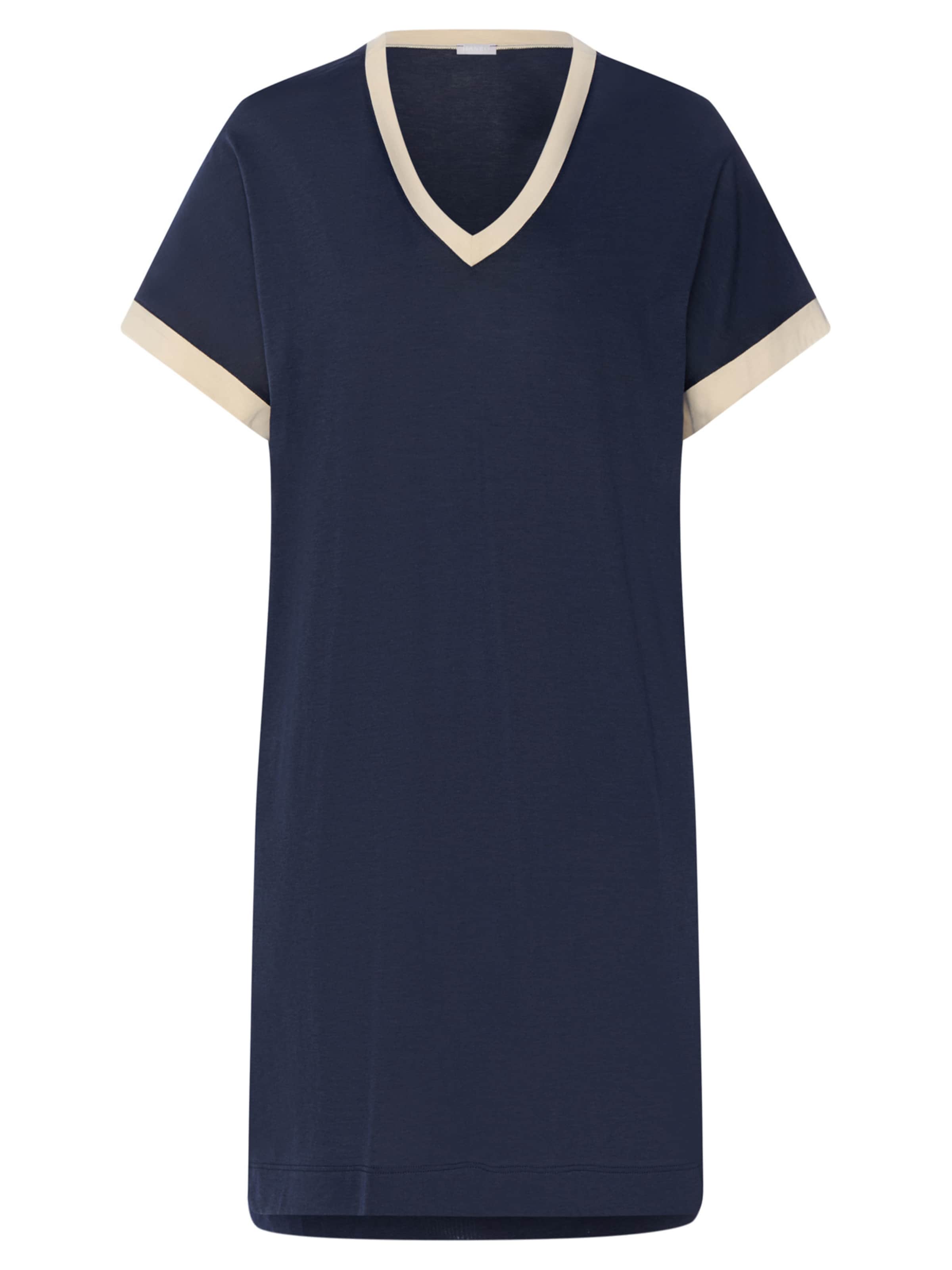 Hanro Nachthemd 'Laura' in Blau: Vorderseite