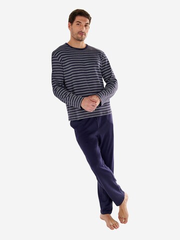 HOM Pyjama ' Freedom ' in Blau: Vorderseite