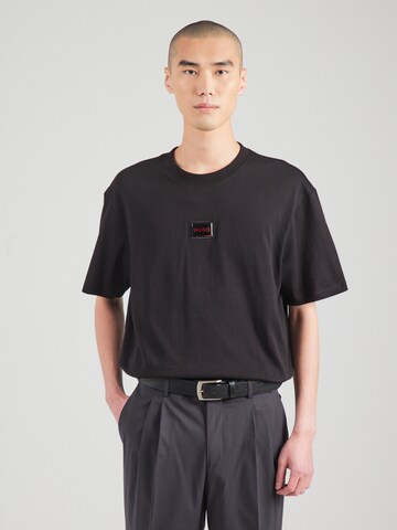 HUGO T-Shirt 'Dugojelly' in Schwarz: Vorderseite