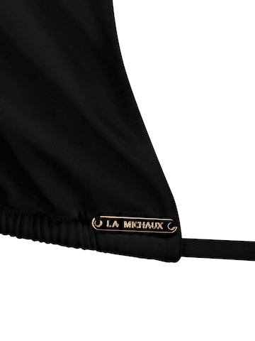 La Michaux High neck Bikinitop 'JADE' in Schwarz