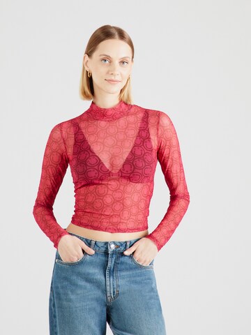 HUGO Shirt 'Dasori_B_1' in Rood: voorkant
