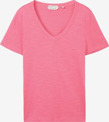 T-shirt TOM TAILOR en rose : devant