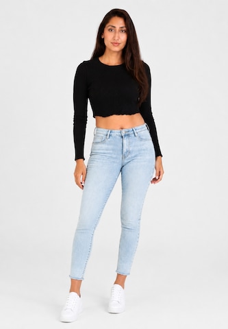 Skinny Jean Elara en bleu : devant
