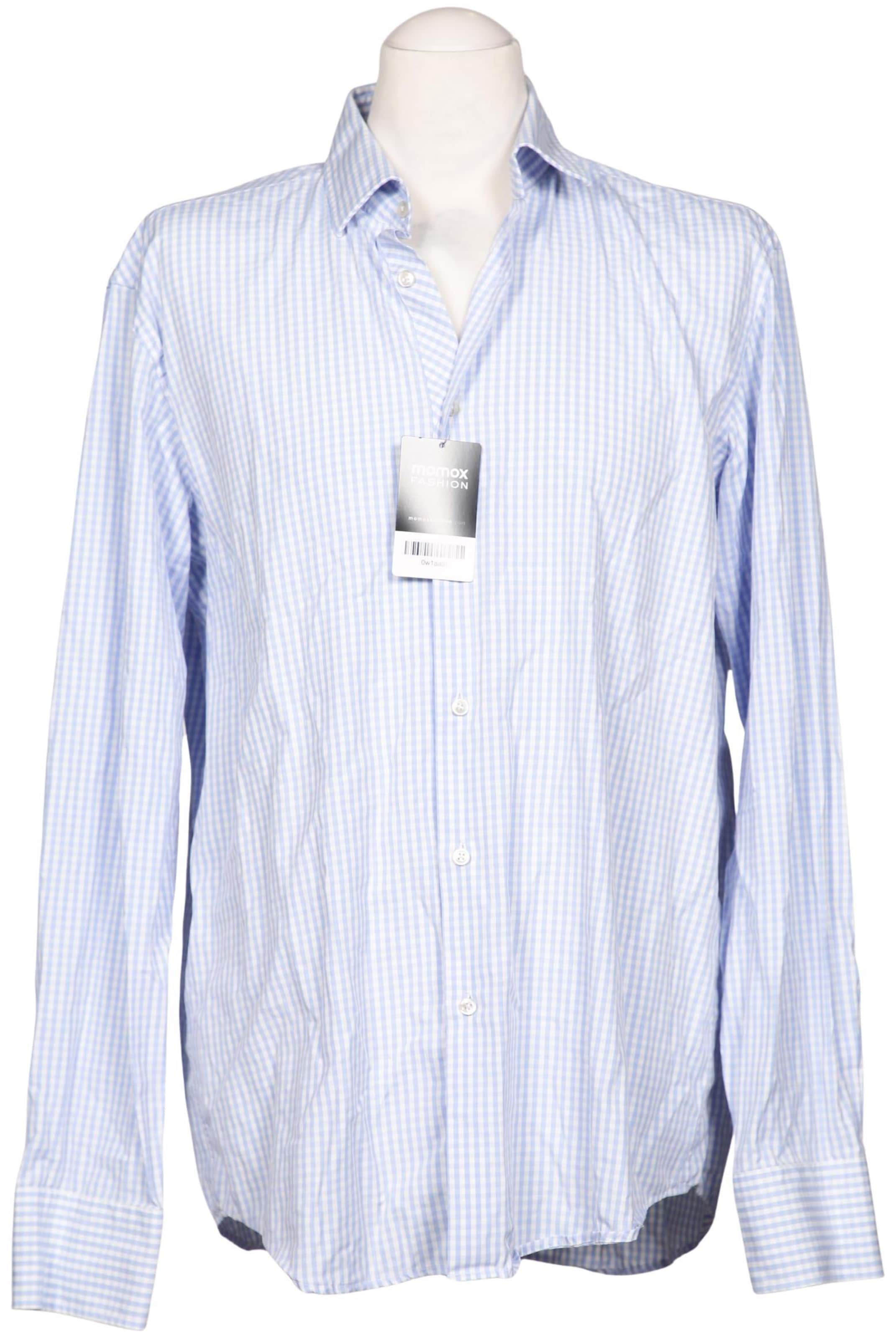 BOSS Button Up Shirt in XL in Blue: front