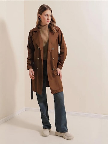 Bigdart - Sobretudo meia-estação em castanho