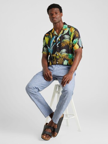 SELECTED Slim fit Trousers with creases 'MYLODAN' in Blue