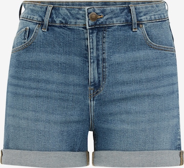 mėlyna WE Fashion Siauras Džinsai: priekis