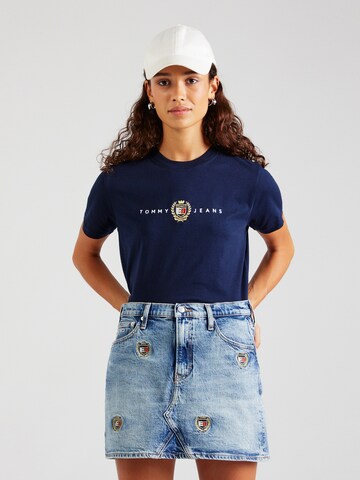 Tommy Jeans Koszulka w kolorze niebieski: przód