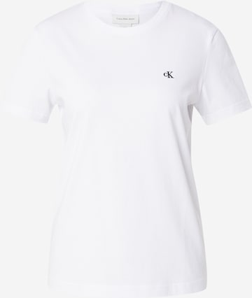 Calvin Klein Jeans Tričko 'Archive' - Biela: predná strana