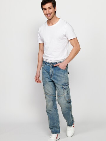 Regular Jeans cargo KOROSHI en bleu