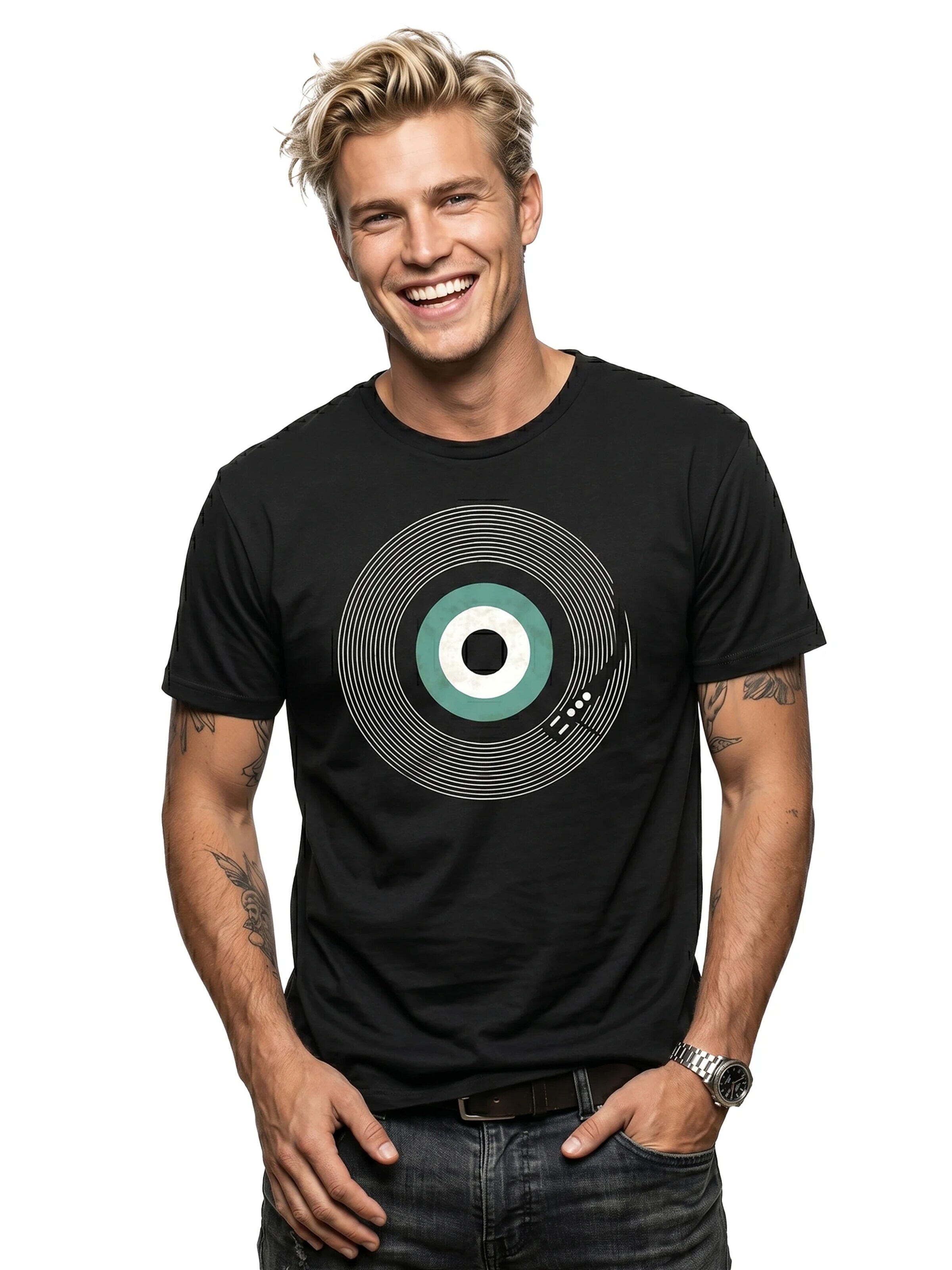 MAKAYA Shirt 'Final Track' in Black