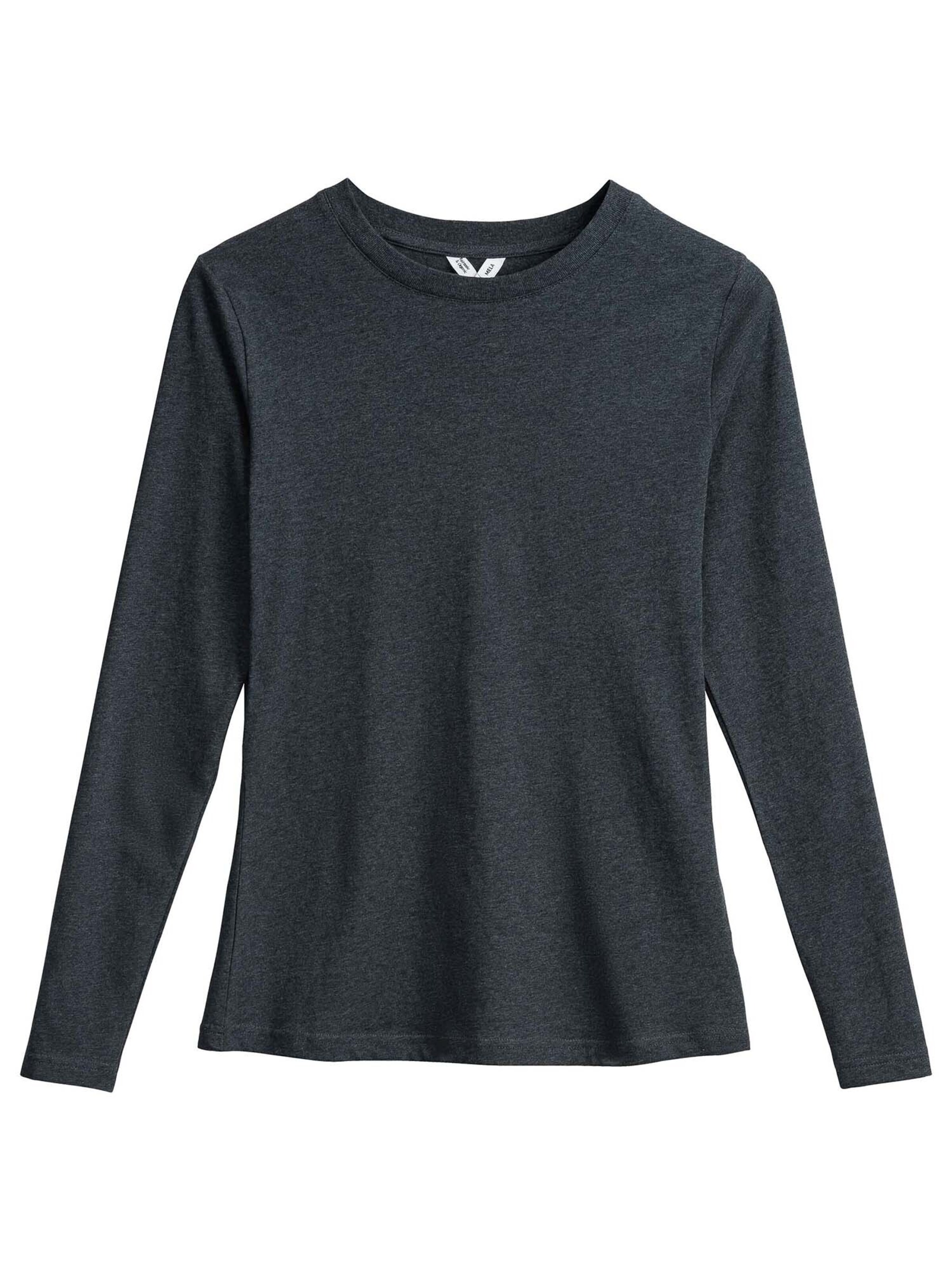 MELA Koszulka 'Dhivya' w kolorze szary: przód