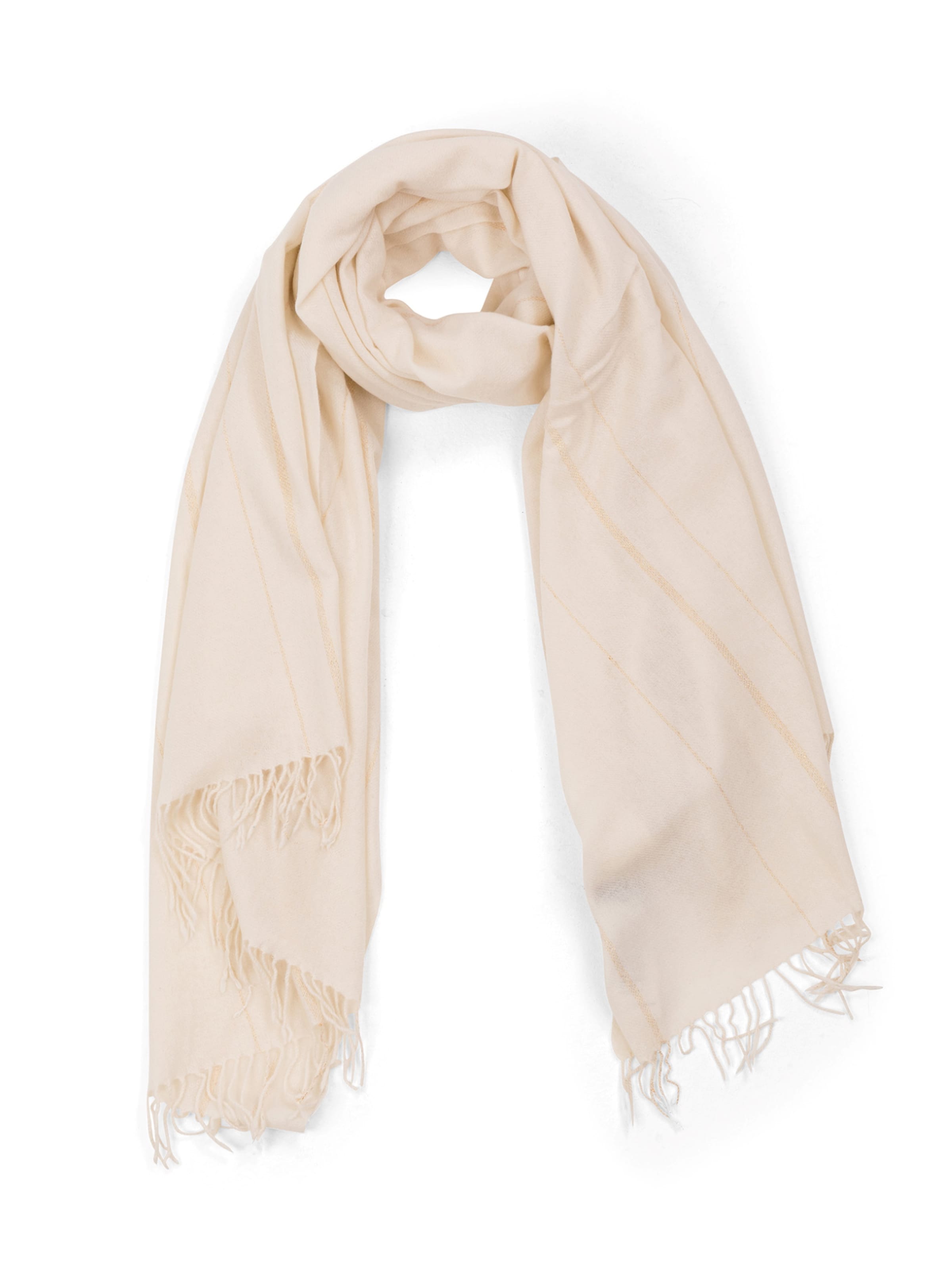 CASH-MERE.CH Scarf in White: front