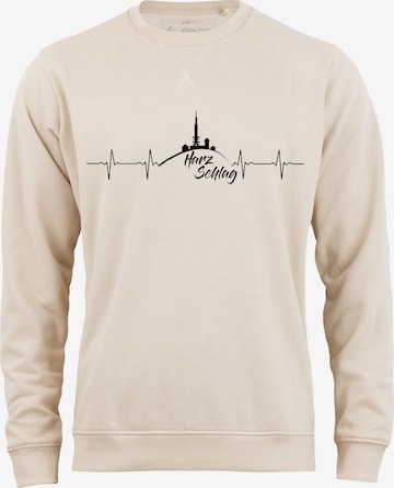 Felpa 'Harzschlag' di Cotton Prime in beige: frontale
