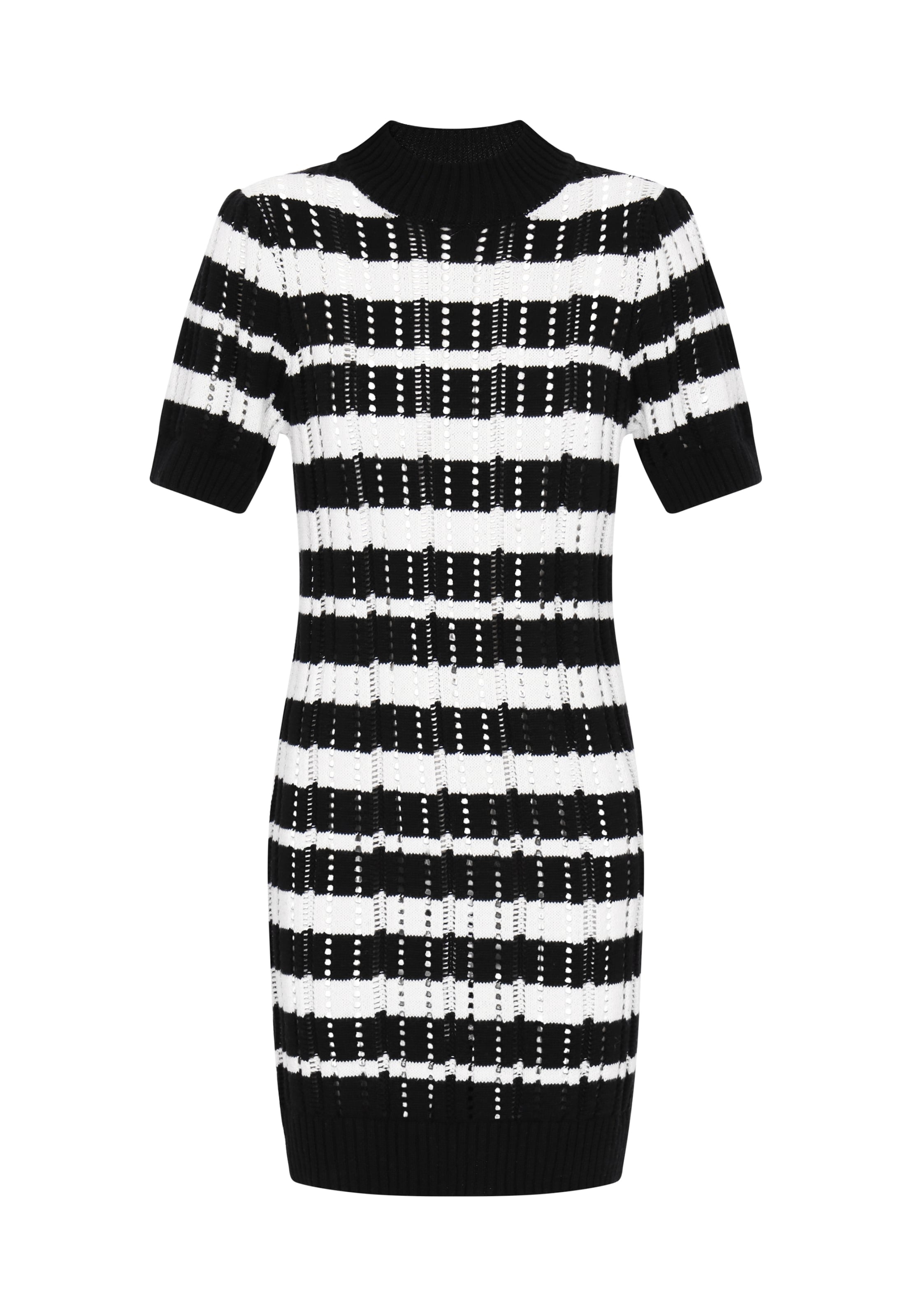 IZIA Трикотажное платье 'Boho' в Черный: спереди