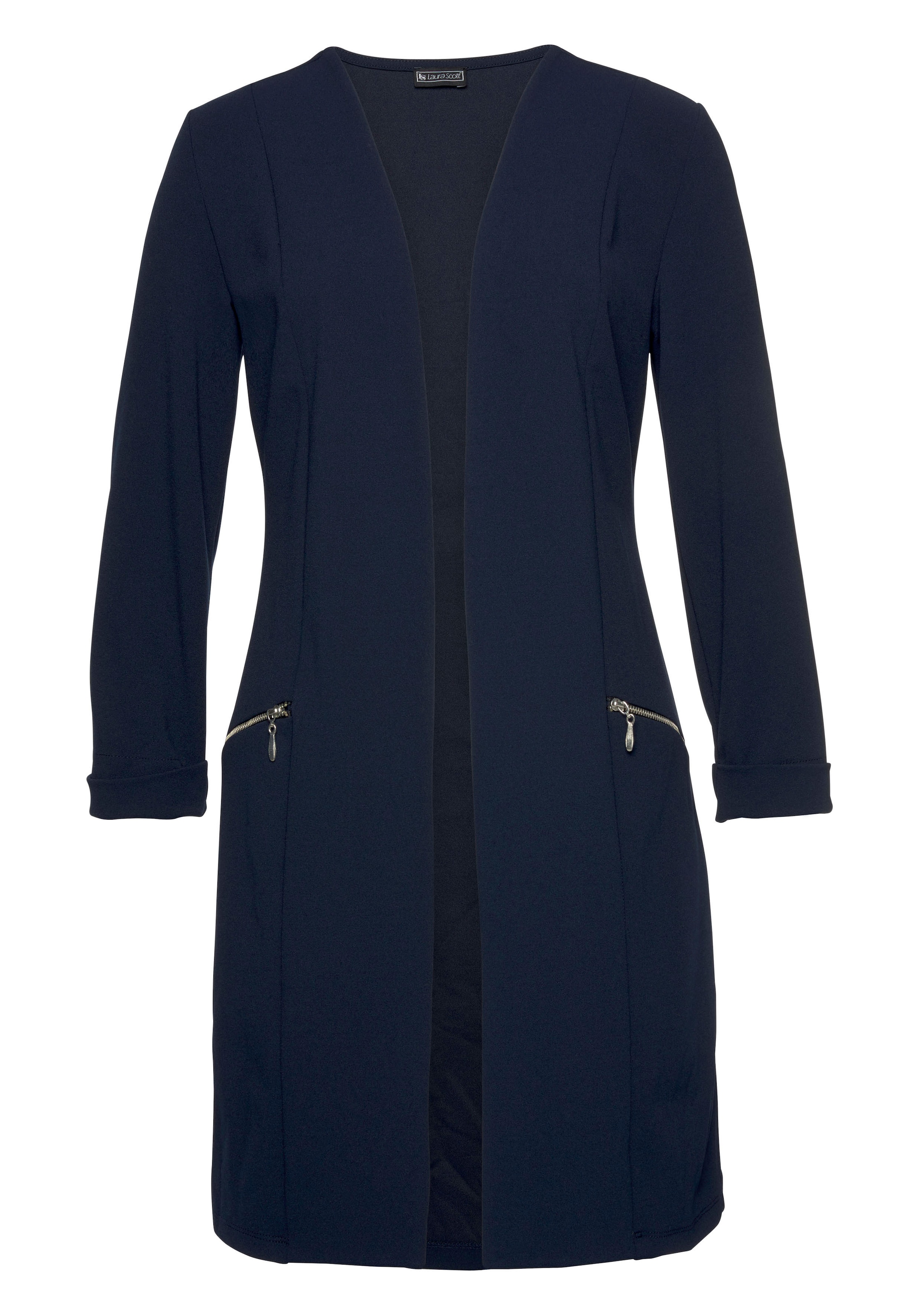 LAURA SCOTT Summer Coat in Blue: front