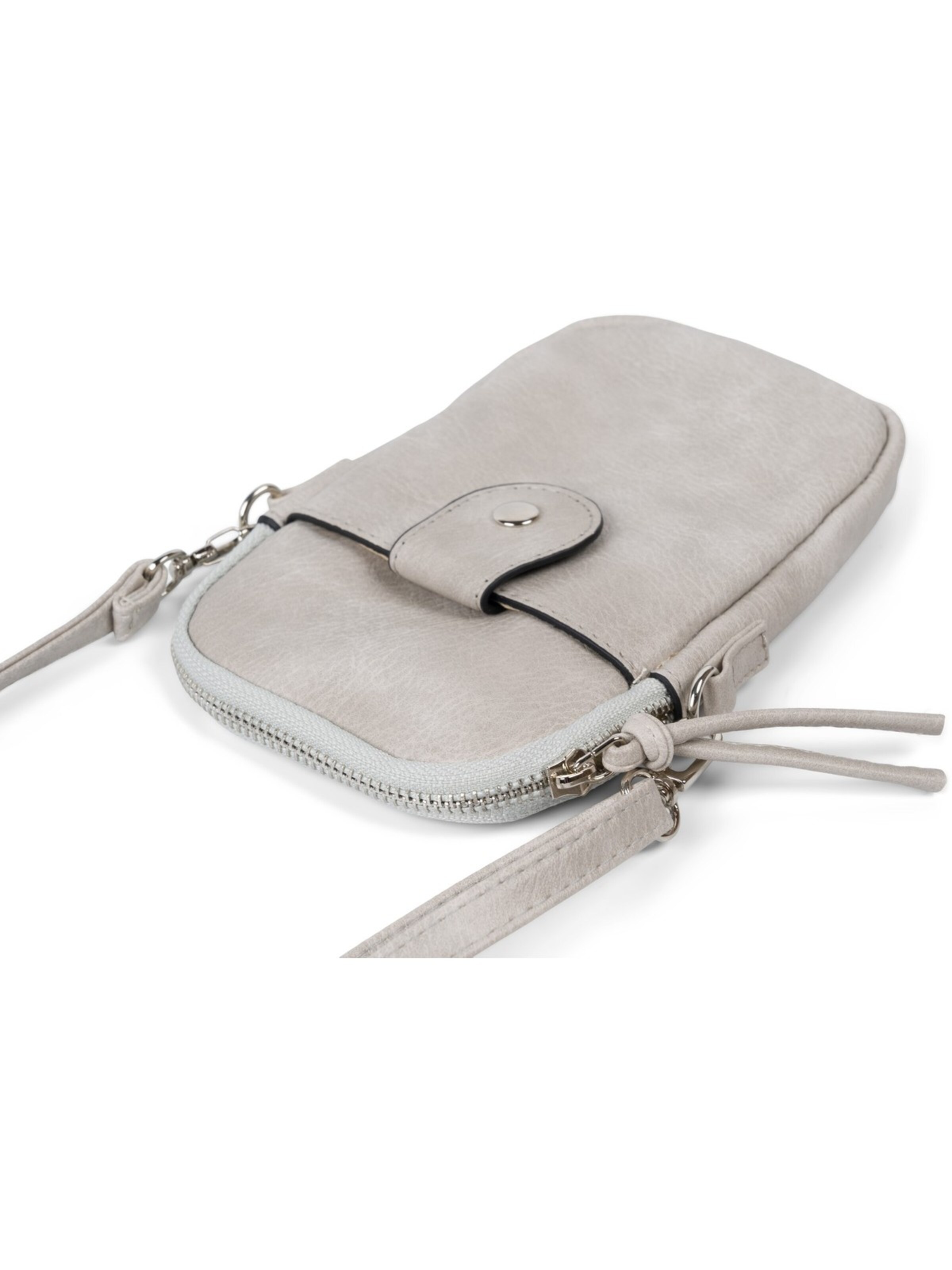 styleBREAKER Crossbody bag 'Mini Umhängetasche Uni' in Grey