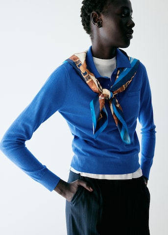 MANGO Sweater 'SANSEPOL' in Blue: front