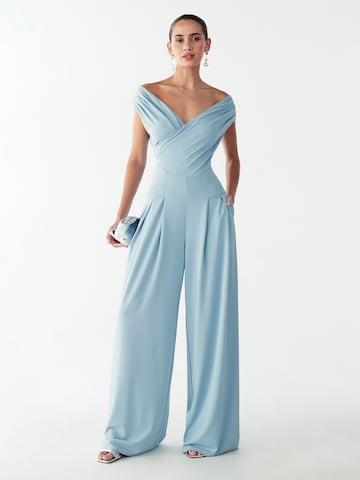 BWLDR Jumpsuit in Blauw: voorkant