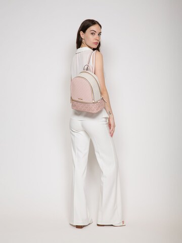 Zaino 'Rhea Medium Zip Backpack' di Michael Kors in rosa: frontale