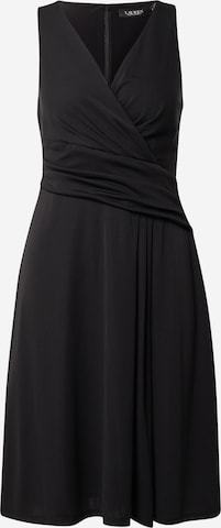 Lauren Ralph Lauren Koktejlové šaty 'AFARA' – černá: přední strana
