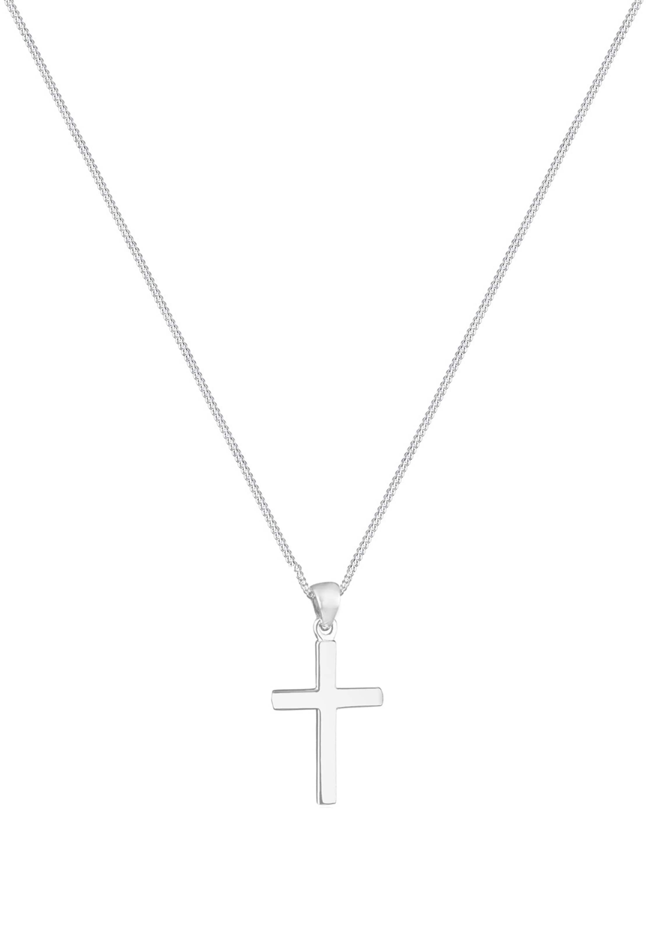 ELLI Halsband 'Kreuz' i silver